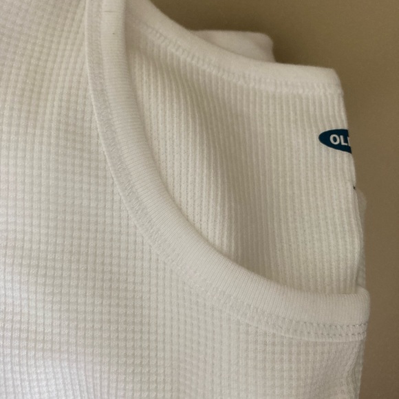 Old Navy, Long Sleeve Tee, White, Large, L - Picture 2 of 7